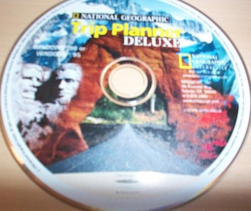National Geographic Trip Planner Deluxe old software pc - disk only