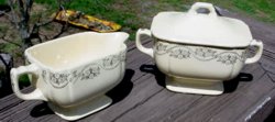 Vintage Homer Laughlin Cream & Sugar