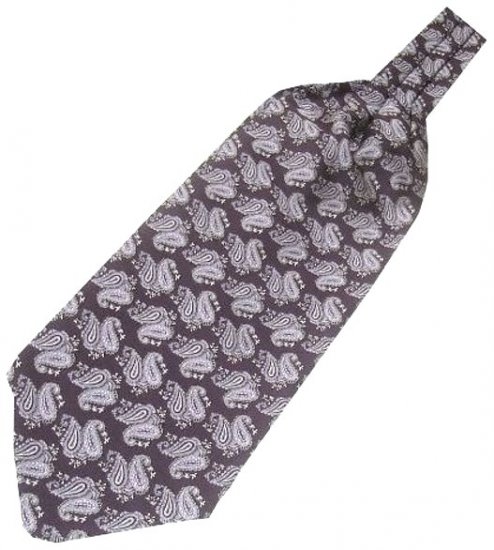 Purple Paisley Ascot/Cravat