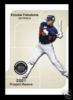 KOSUKE FUKUDOME 2007 GTC ROOKIE CARD CHICAGO CUBS OUTFIELDER