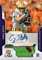 CRAIG STELTZ 2008 UPPER DECK DRAFT EDITION AUTOGRAPH ROOKIE CARD CHICAGO BEARS LSU TIGERS
