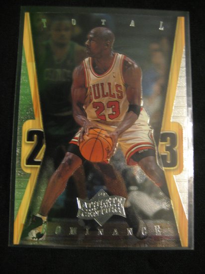 Michael Jordan 1999 Upper Deck Athlete of the century Total Dominance insert card Chicago Bulls