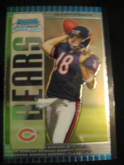 2005 Kyle Orton Bowman Chrome rookie card Denver Broncos Quarterback