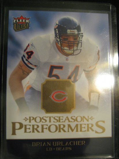 2006 Brian Urlacher Fleer Ultra Postseason Performers insert card Chicago Bears Linebacker