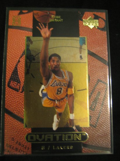 Kobe Bryant 99 Upper Deck Ovation card Los Angeles Lakers