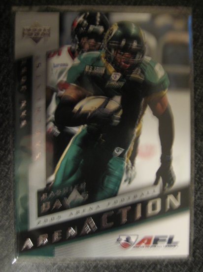 Rashied Davis 2005 Upper Deck AFL rookie card Chicago Bears Wide Receiver