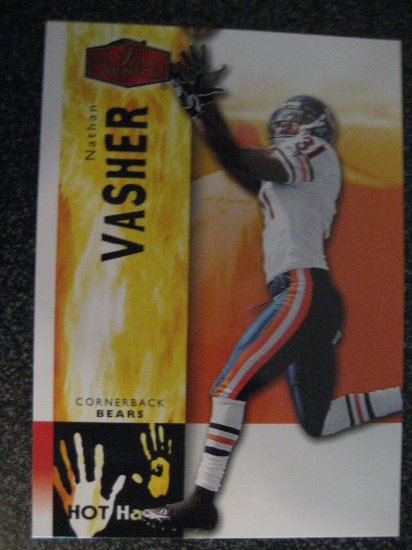 Nathan Vasher 06 Flair Showcase Hot Hands insert card Chicago Bears