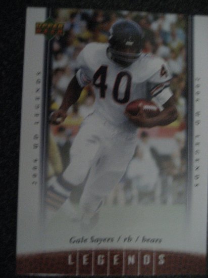 Gale Sayers 06 Upper deck Ledgends card Chicago Bears Runningback