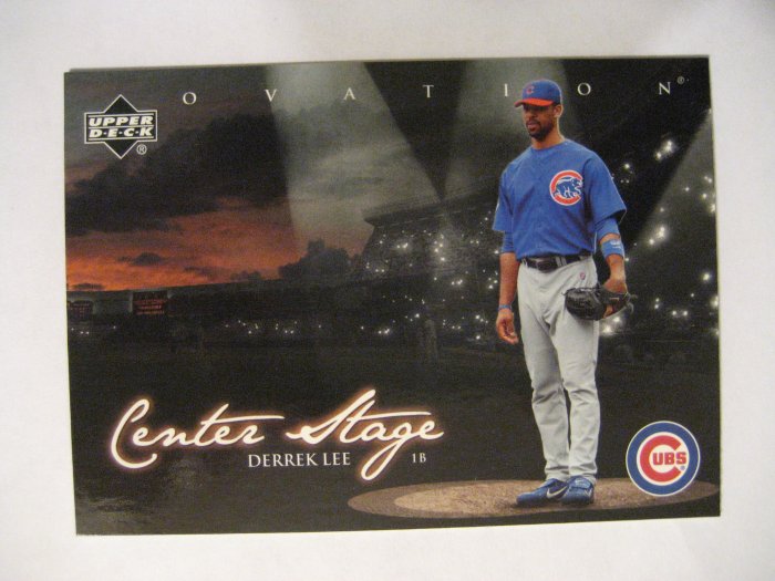 Derrek Lee 06 Upper Deck Ovation Center Stage Insert card Chicago Cubs