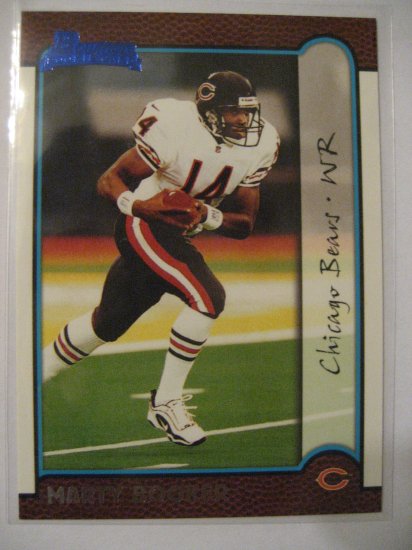 Marty Booker 99 Bowman Blue Rookie card Chicago Bears