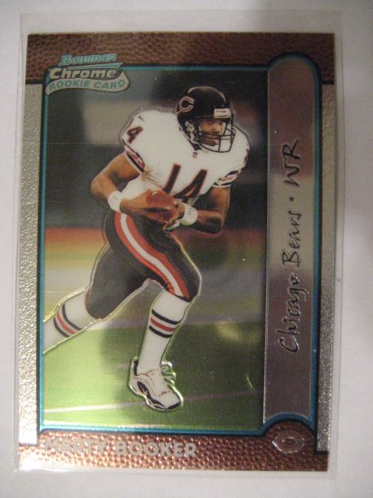 Marty Booker 99 Bowman Chrome rookie card Chicago Bears