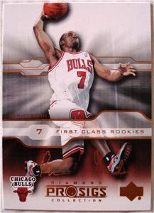 Ben Gordon 04 Upper Deck Prosigs First Class rookies rookie card Chicago Bulls