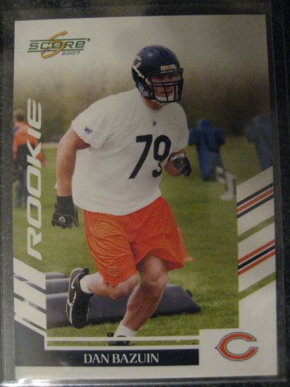 Dan Bazuin 06 Score rookie card Chicago Bears