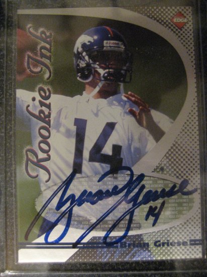 Brian Griese 98 Collectors Edge Rookie ink Autograhed rookie card Tampa Bay