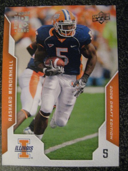 Rashard Mendenhall 08 Upper Deck rookie card
