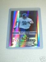 Dusty Dvoracek 06 Donruss Threads rookie card Chicago Bears serial numbered 444/999