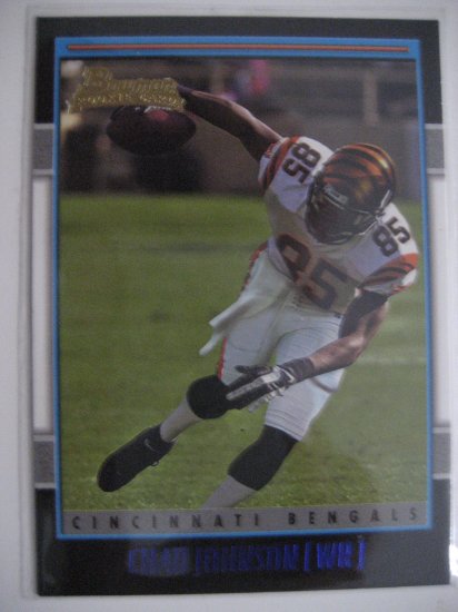 Chad Johnson 01 Bowman rookie card Cincinnnati Bengals