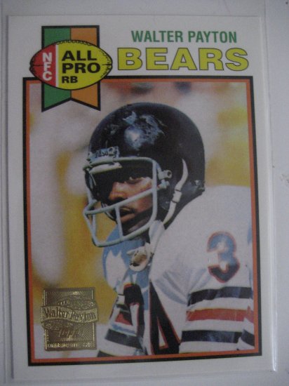 Walter Payton 01 Topps Commemorative Series 1979 reprint Chicago Bears