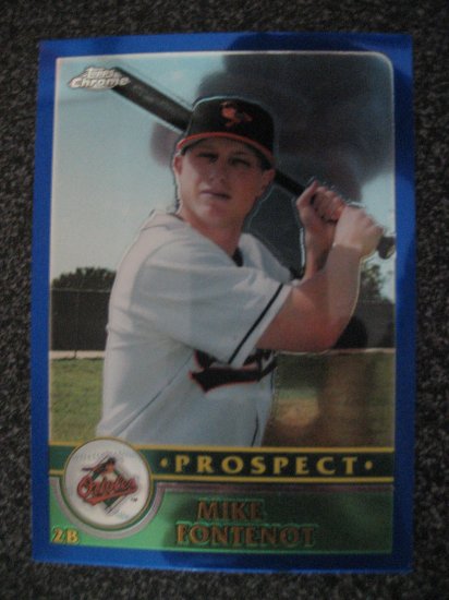 Mike Fontenot 03 Topps Chrome rookie card Chicago Cubs aka Little Babe Ruth