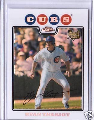 Ryan Theriot 08 Topps Chrome rookie REFRACTOR Chicago Cubs