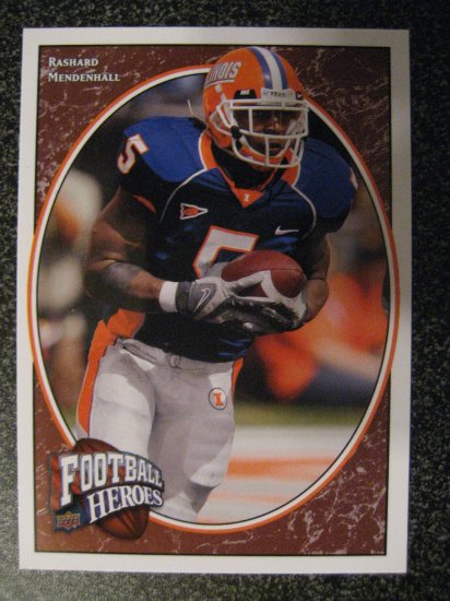 Rashard Mendenhall 08 Upper Deck Football Heroes Rookie card Steelers