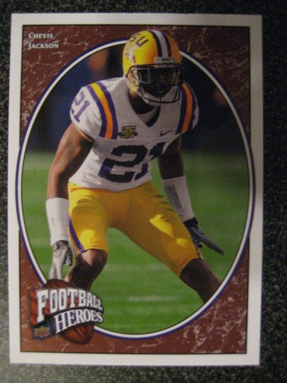 Chevis Jackson 08 Upper Deck Football Heroes rookie card