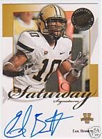 08 Earl Bennett Press Pass Saturday Signatures Autographed rookie card Chicago Bears