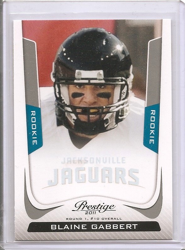 2011 Blaine Gabbert Prestige rookie card #210 Jacksonville Jaguars