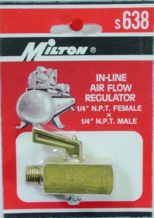 IN LINE AIR FLOW REGULATOR 638 MILTON S638