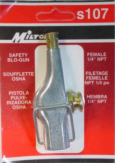 Button Blo-Gun SAFETY Milton S107