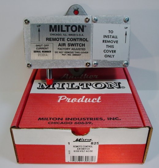DRIVEWAY SIGNALS REMOTE CONTROL AIR SWITCH MILTON 825