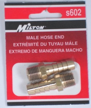 BRASS HOSE ENDS 602 MILTON S602