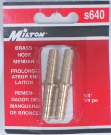 BRASS HOSE MENDERS S640 MILTON 640