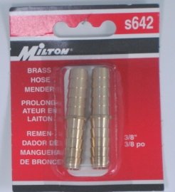 BRASS HOSE MENDERS 642 MILTON S642