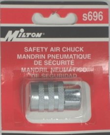 AIR CHUCK S 696 KWIK-GRIP SAFETY CHUCK 1/4 NPT MILTON