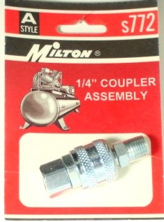 A-STYLE 1/4 COUPLER/PLUG KITS S772 MILTON