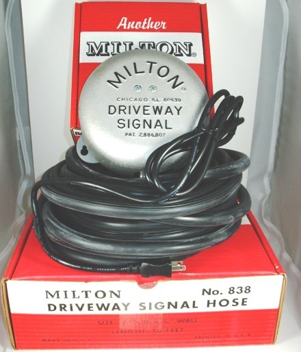 MILTON DRIVEWAY SIGNALS 805 WITH 25FT SIGNAL HOSE