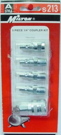 5 PIECE A-STYLE COUPLER KIT S213 MILTON
