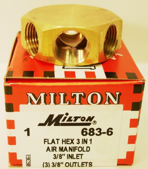 3 in 1 AIR MANIFOLDS S683-6 MILTON 683-6