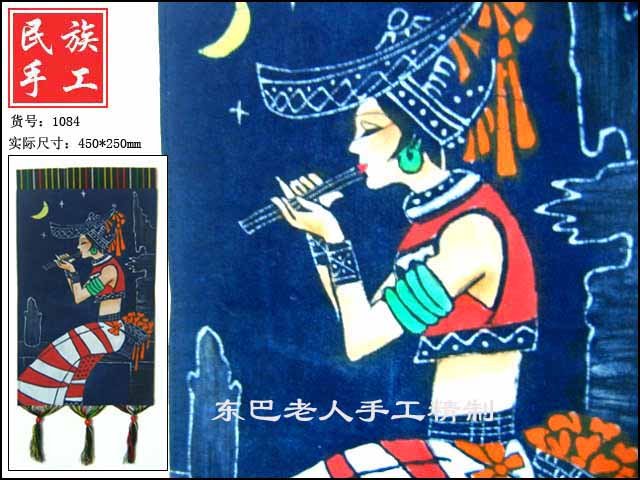 chinese batik art mural painting-dulcet singing
