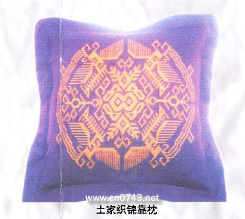 Embroider art backrest pillow01