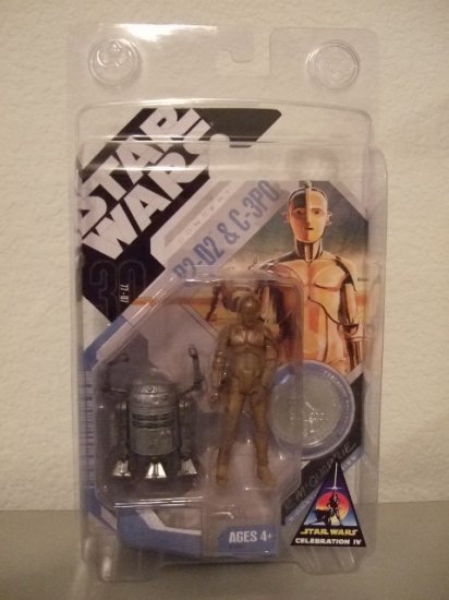 Star Wars TAC Celebration C4 Exclusive Concept McQuarrie C-3PO & R2-D2 Action Figure 2-Pack