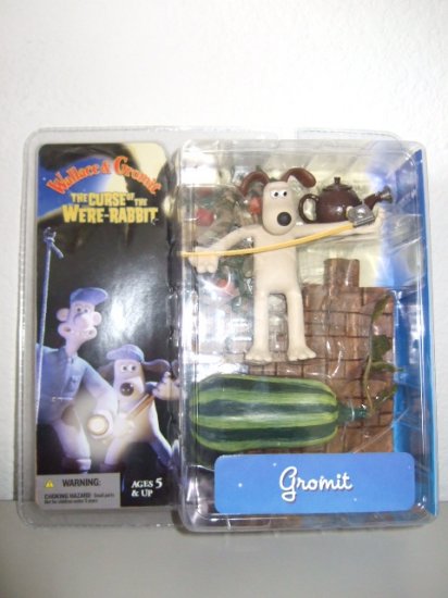 McFarlane Wallace & Gromit Curse Of The Were-Rabbit - Gromit w/Watermelon Action Figure