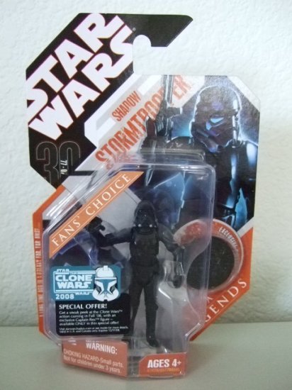 Star Wars Saga Legends TAC- Shadow Stormtrooper Action Figure Clone Wars