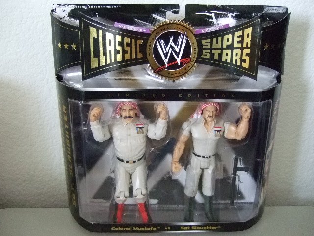 WWE Classic Superstars Limited Edition - Colonel Mustafa & Sgt. Slaughter Action Figure 2-Pack