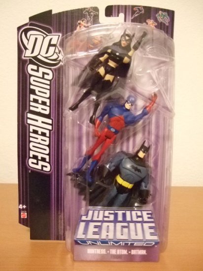 DC SuperHeroes: Justice League Unlimited > Huntress Atom and Batman Action Figure 3-Pack