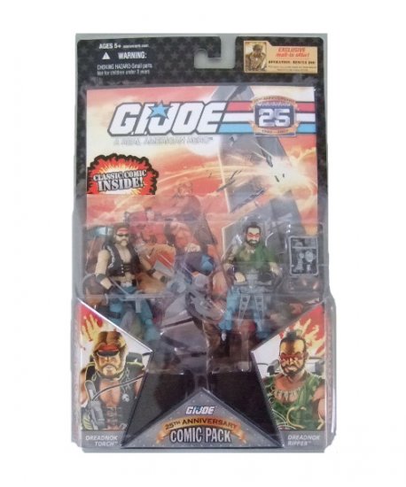 GI Joe 25th Anniversary Comic Pack - Torch and Ripper Dreadnok Action Figure 2 - Pack