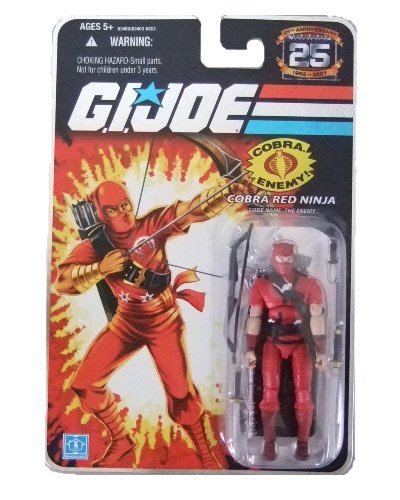 GI Joe 25th Anniversary Wave 3 - Red Ninja Action Figure