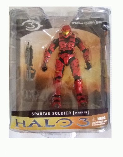 McFarlane Halo 3 Series 1 - Red Spartan Soldier Mark VI Action Figure XBOX 360