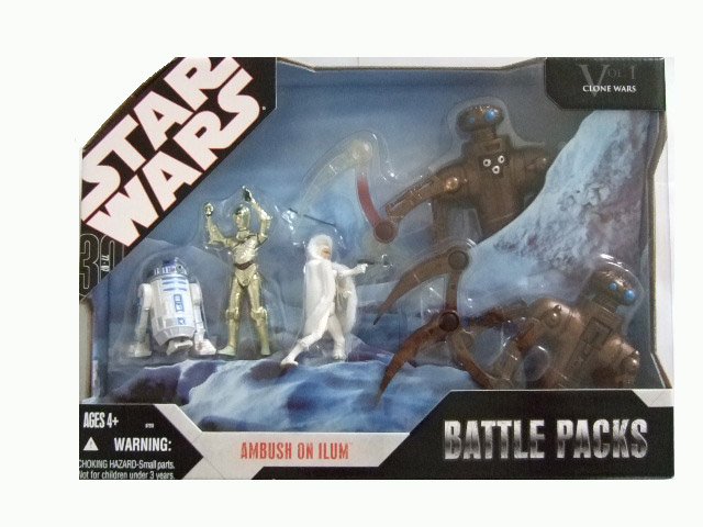 Star Wars 30th Anniversary Battle Pack - Ambush on Ilum (Distressed Packaging) Action Figure Set